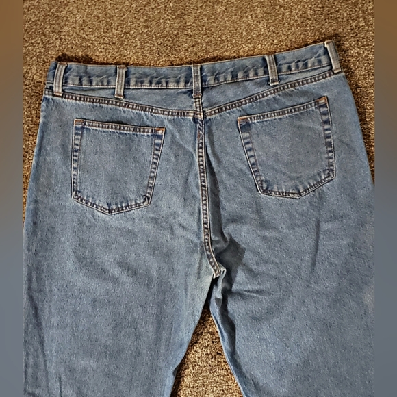 Mens Basic Edition Blue Jeans Relaxed Fit 40x32 - Picture 9 of 9
